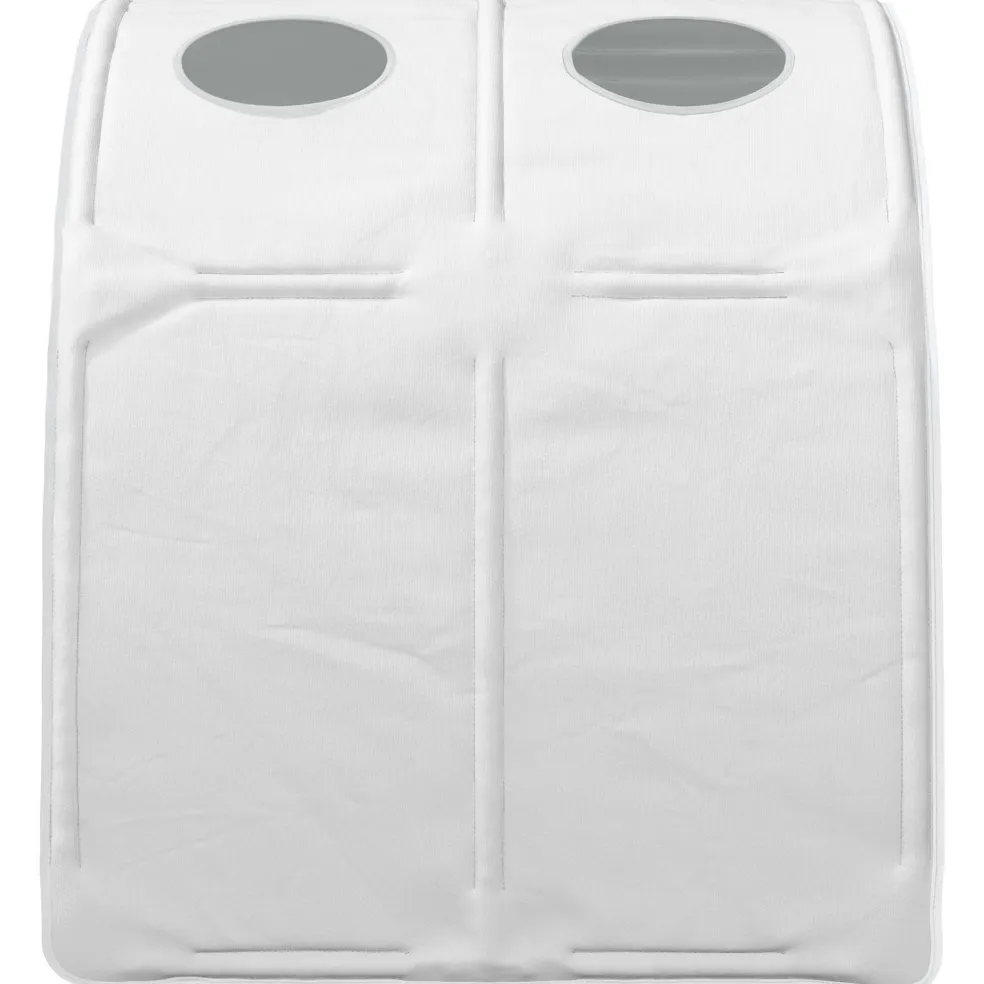 vidaXL Bedtunnel 2 st Wit Polyester