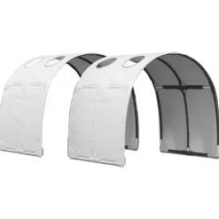 vidaXL Bedtunnel 2 st Wit Polyester