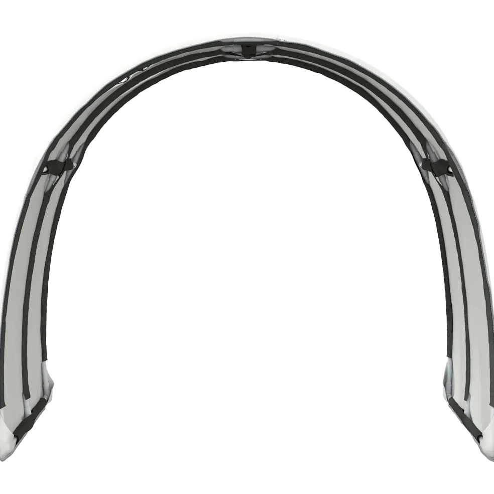 vidaXL Bedtunnel 2 st Wit Polyester