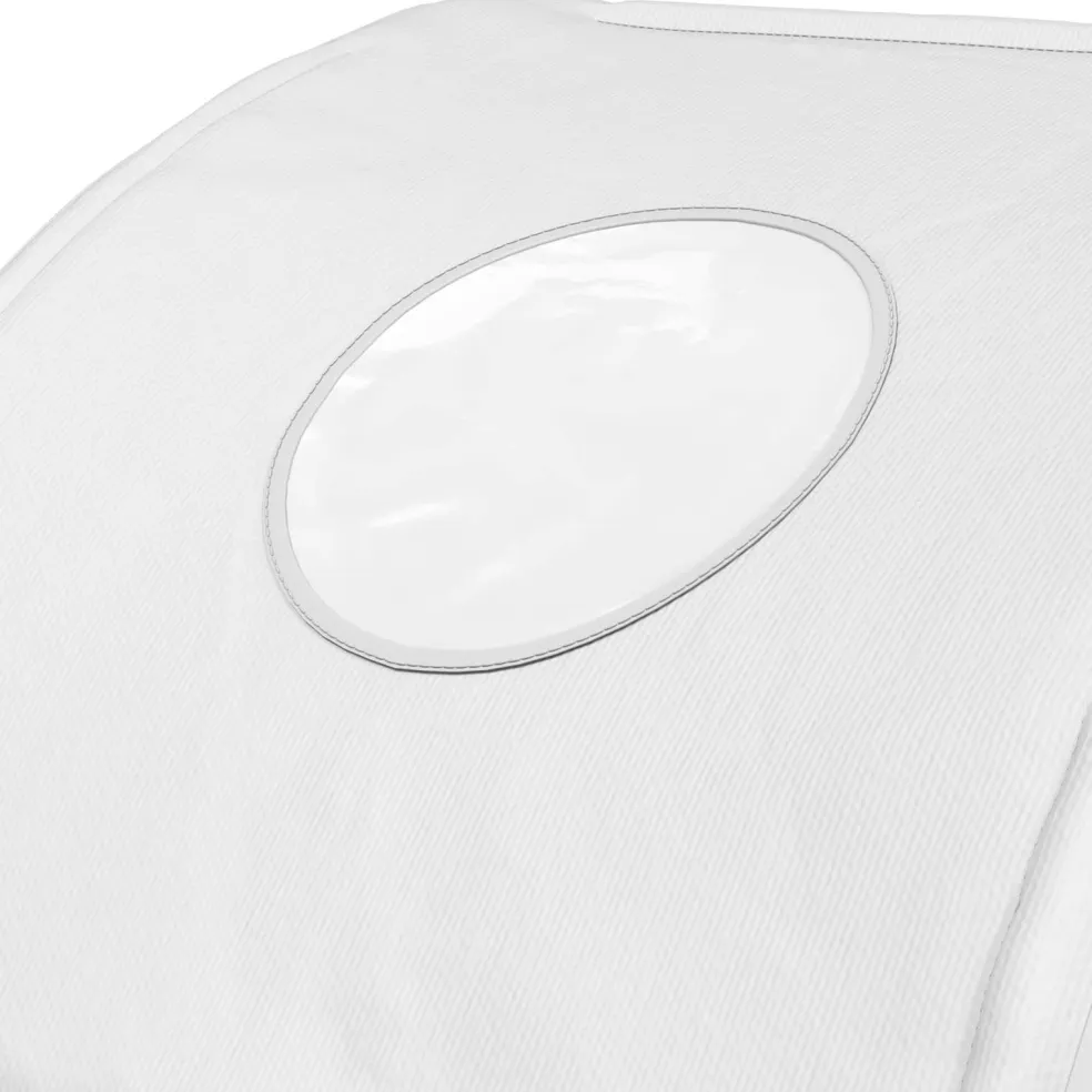 vidaXL Bedtunnel 2 st Wit Polyester