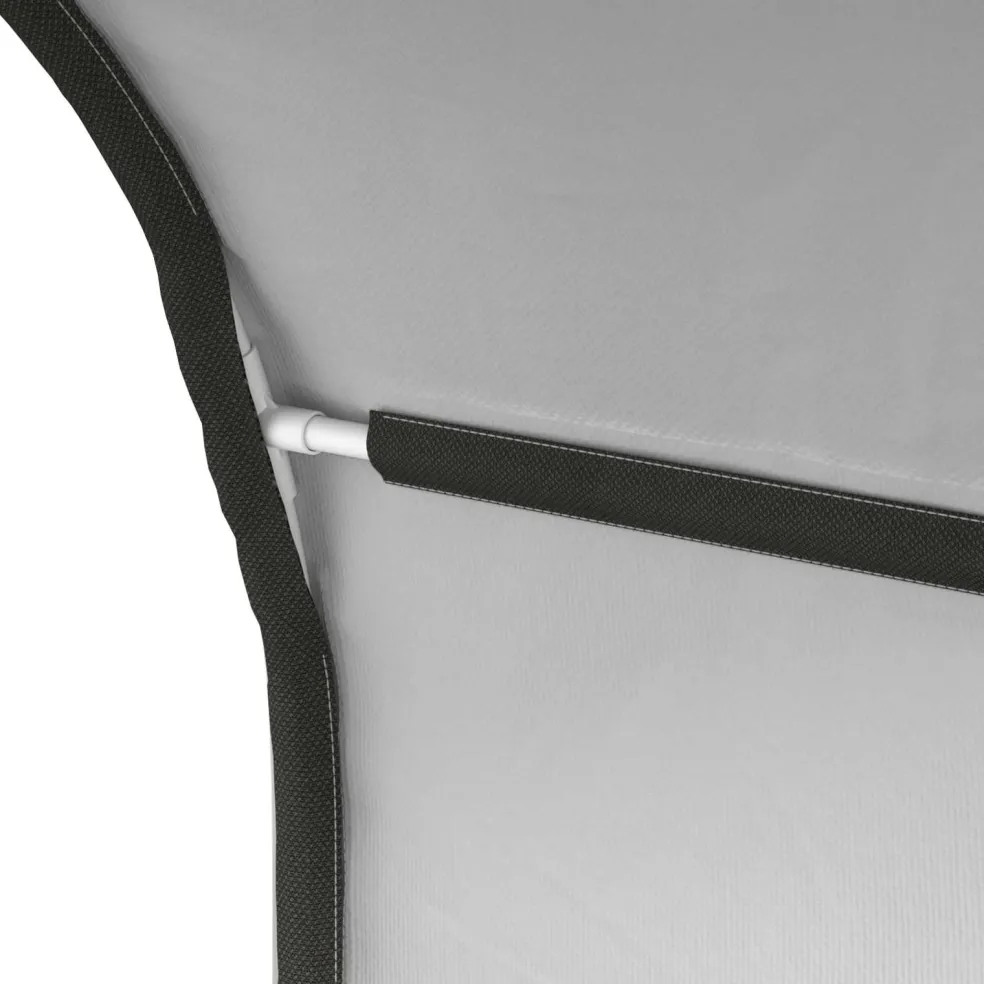vidaXL Bedtunnel 2 st Wit Polyester