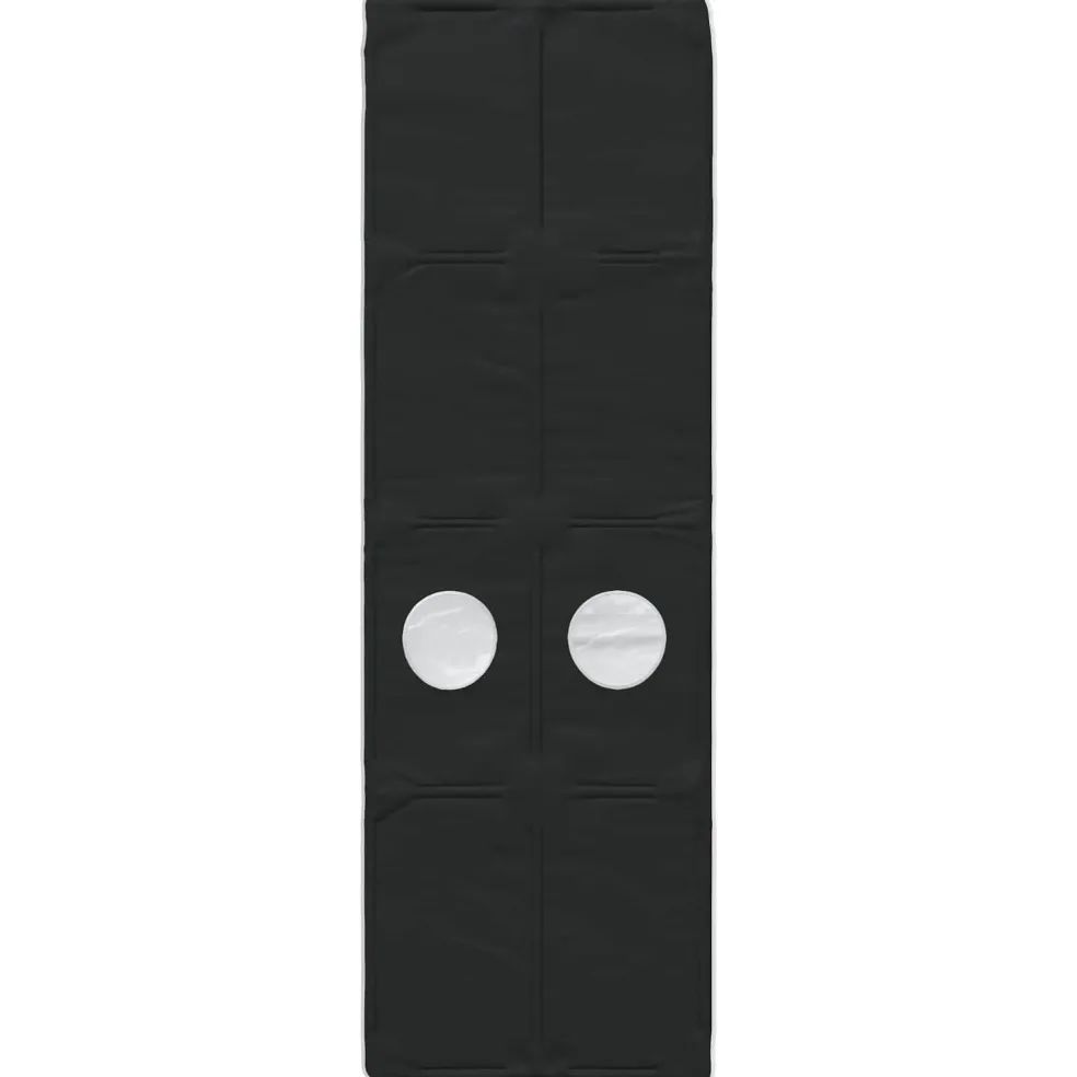 vidaXL Bedtunnel 2 st Zwart Polyester