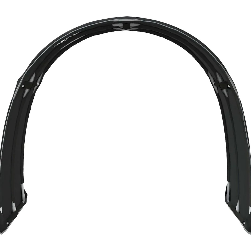 vidaXL Bedtunnel 2 st Zwart Polyester