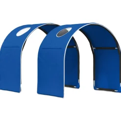 vidaXL Bedtunnel voor kinderbedden 2 st Wit Polyester
