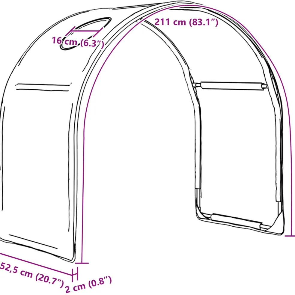 vidaXL Bedtunnel voor kinderbedden 2 st Roze Polyester