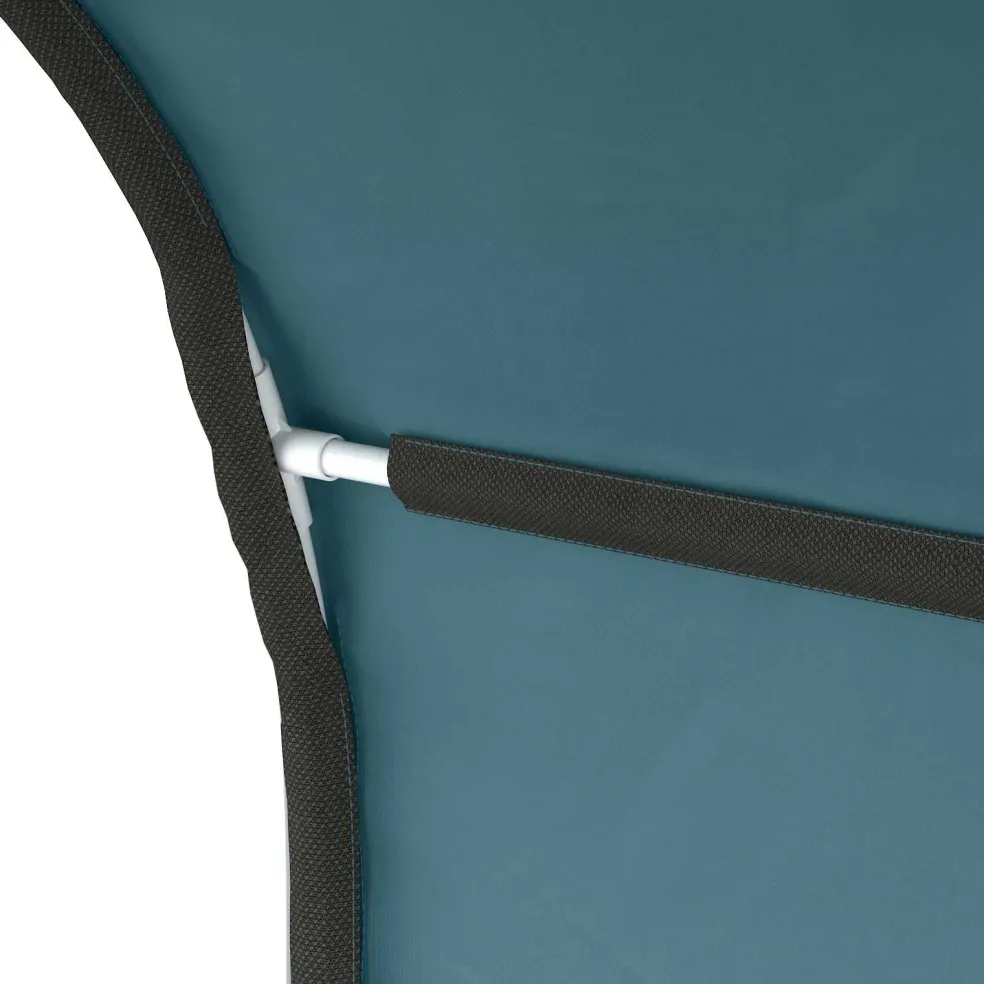 vidaXL Bedtunnel voor kinderbedden 2 st Lichtblauw Polyester