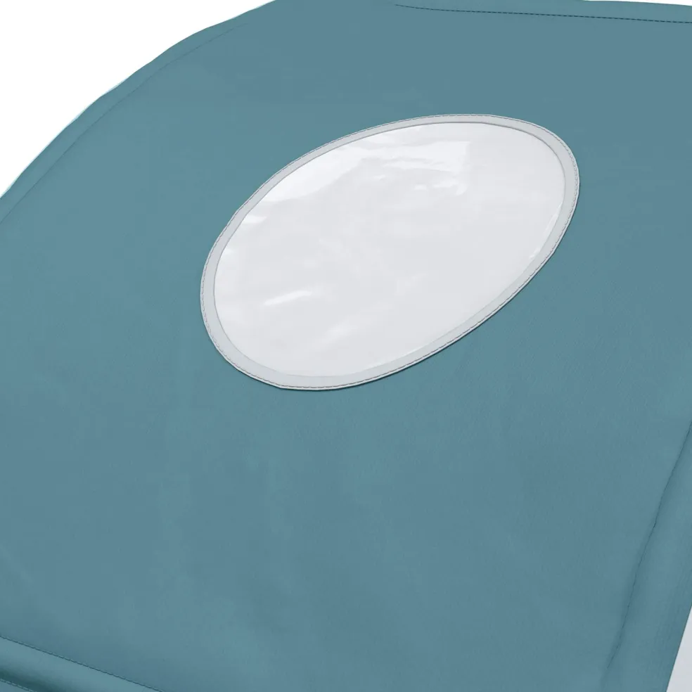 vidaXL Bedtunnel voor kinderbedden 2 st Lichtblauw Polyester