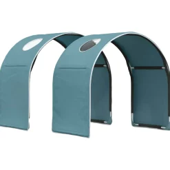 vidaXL Bedtunnel voor kinderbedden 2 st Lichtblauw Polyester