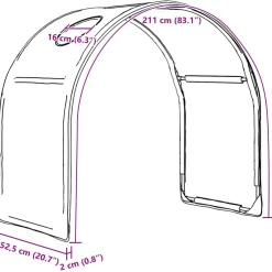 vidaXL Bedtunnel voor kinderbedden 2 st Lichtblauw Polyester