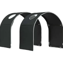 vidaXL Bedtunnel voor kinderbedden 2 st Zwart Polyester
