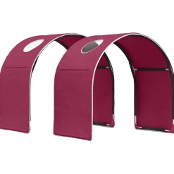 vidaXL Bedtunnel voor kinderbedden 2 st Rood Polyester