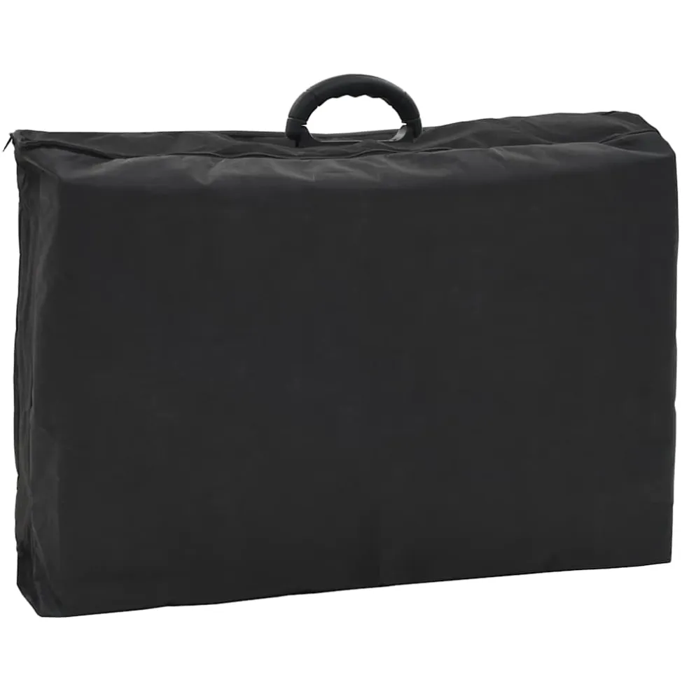 vidaXL Behandelingsstoel voor gezicht 185x78x76 cm kunstleer zwart