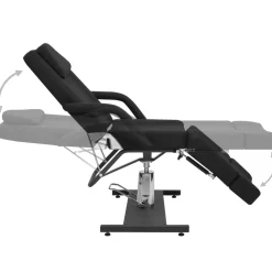 vidaXL Behandelstoel 180x62x78 cm kunstleer zwart