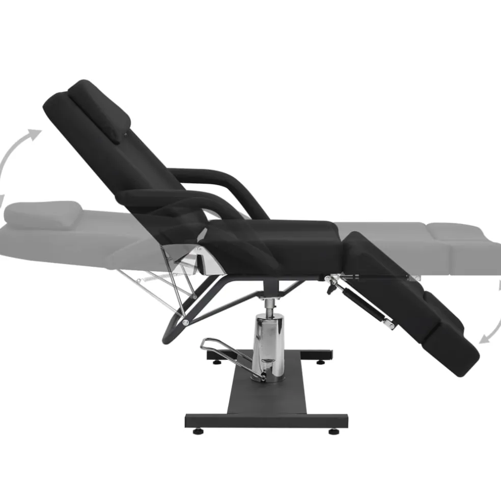 vidaXL Behandelstoel 180x62x78 cm kunstleer zwart