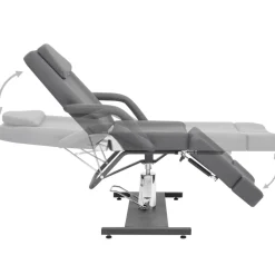 vidaXL Behandelstoel 180x62x78 cm kunstleer grijs