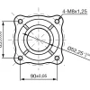 vidaXL Benzinemotor 15 pk 11 kW zwart
