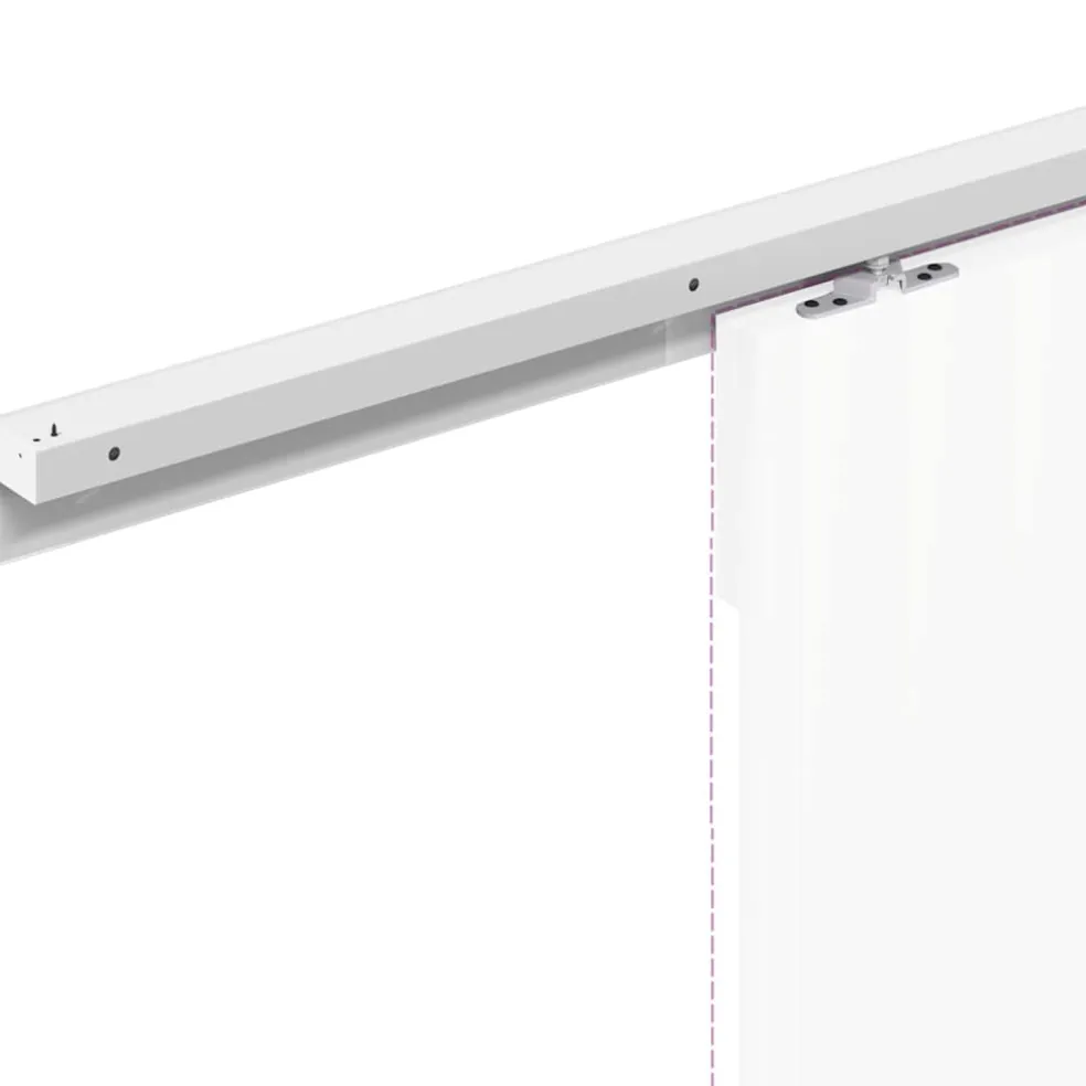 vidaXL Beslagset schuifdeur 183 cm aluminiumlegering zilverkleurig