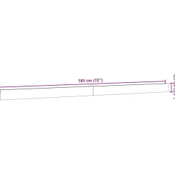vidaXL Beslagset schuifdeur 183 cm aluminiumlegering zilverkleurig