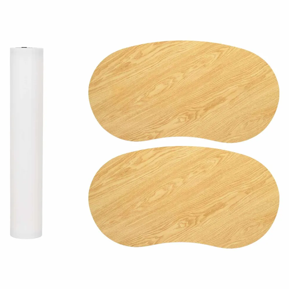 vidaXL Beursbalie Lichtbruin en wit 90 x 48 x 93 cm Bewerkt hout en PP