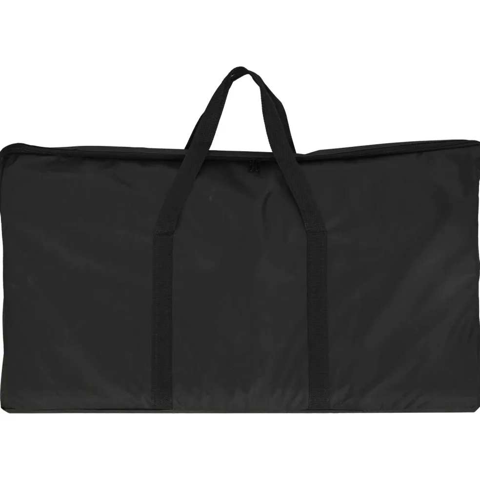 vidaXL Beursbalie Lichtbruin en wit Ø 60 x 93 cm Bewerkt hout en PP