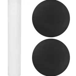 vidaXL Beursbalie Zwart en Wit Ø 60 x 93 cm Bewerkt hout en PP