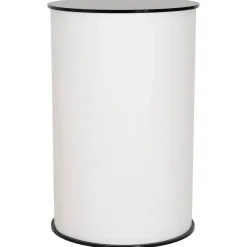 vidaXL Beursbalie Zwart en Wit Ø 60 x 93 cm Bewerkt hout en PP