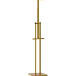 vidaXL Beurs Displays 2 st Goud 26,5 x 26,5 x 150 cm Staal