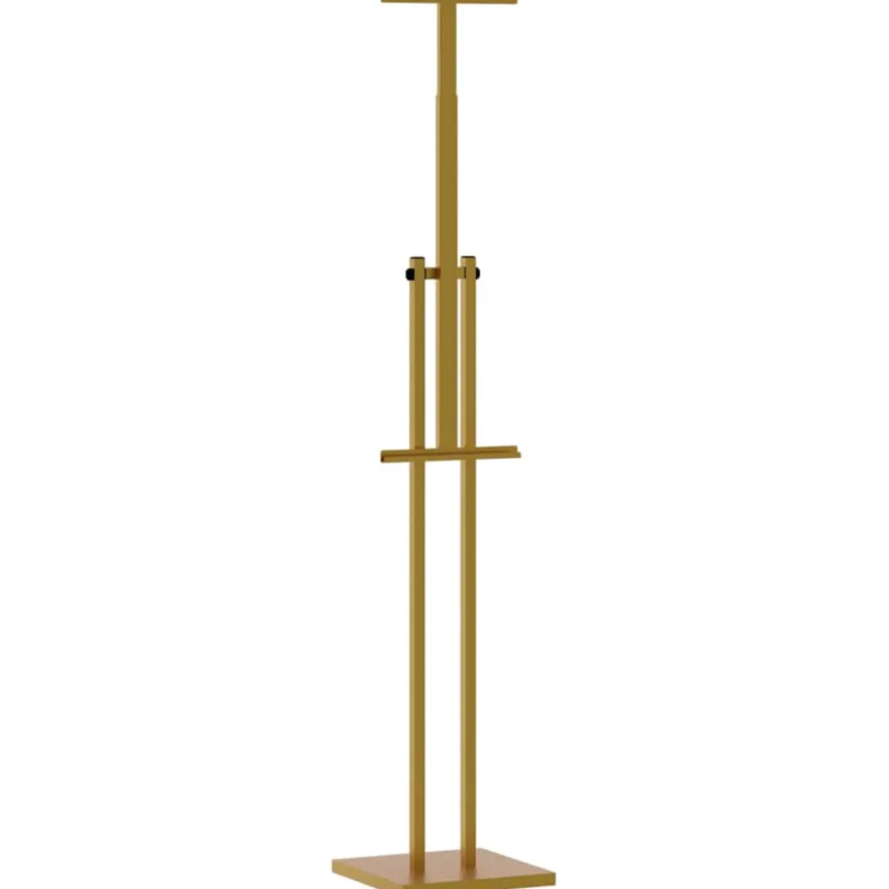 vidaXL Beurs Displays 2 st Goud 26,5 x 26,5 x 150 cm Staal