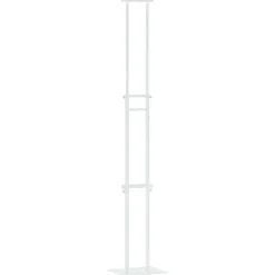 vidaXL Beurs Displays 2 st Wit 30 x 23,5 x 210 cm Staal