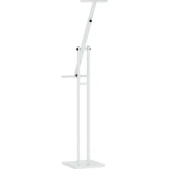vidaXL Beurs Displays 2 st Wit 26,5 x 26,5 x 150 cm Staal