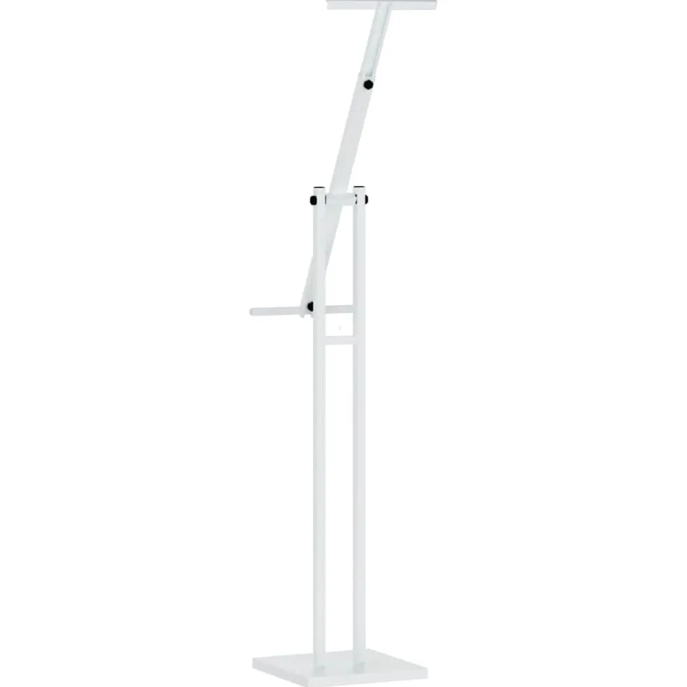 vidaXL Beurs Displays 2 st Wit 26,5 x 26,5 x 150 cm Staal
