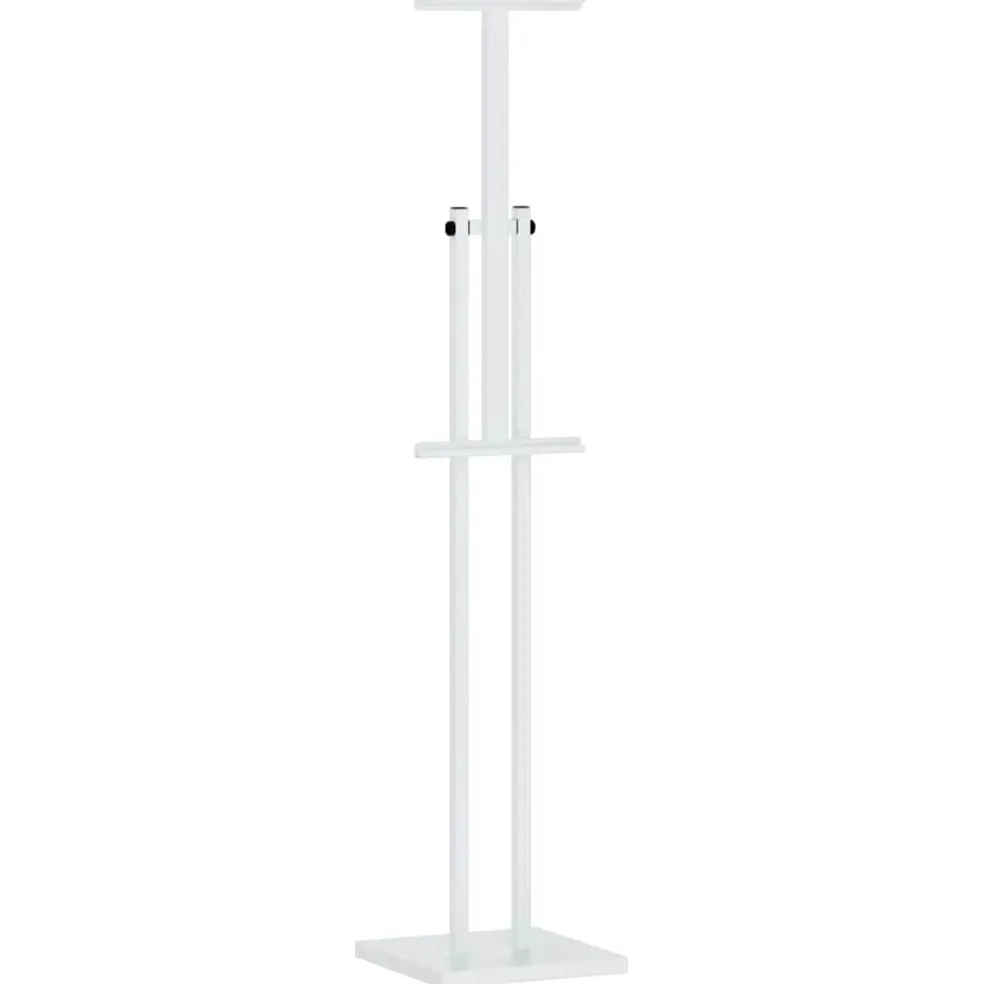 vidaXL Beurs Displays 2 st Wit 26,5 x 26,5 x 150 cm Staal