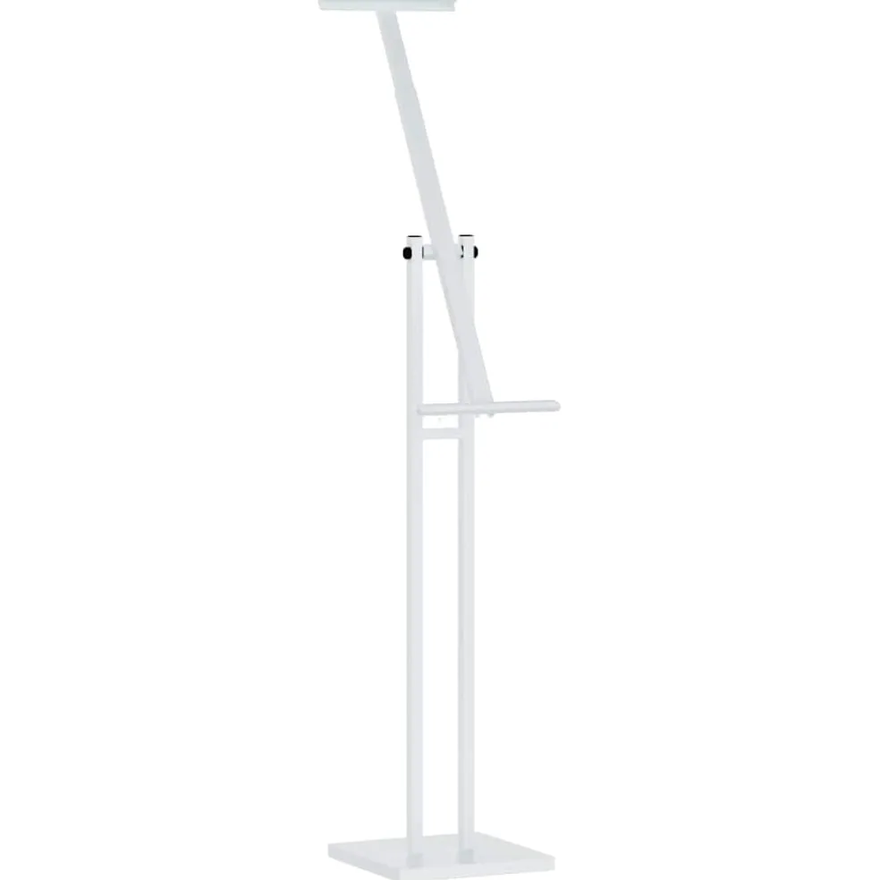 vidaXL Beurs Displays 2 st Wit 26,5 x 26,5 x 150 cm Staal