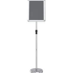vidaXL Beurs Displays Zilver 30 x 25 x 128 cm Aluminium
