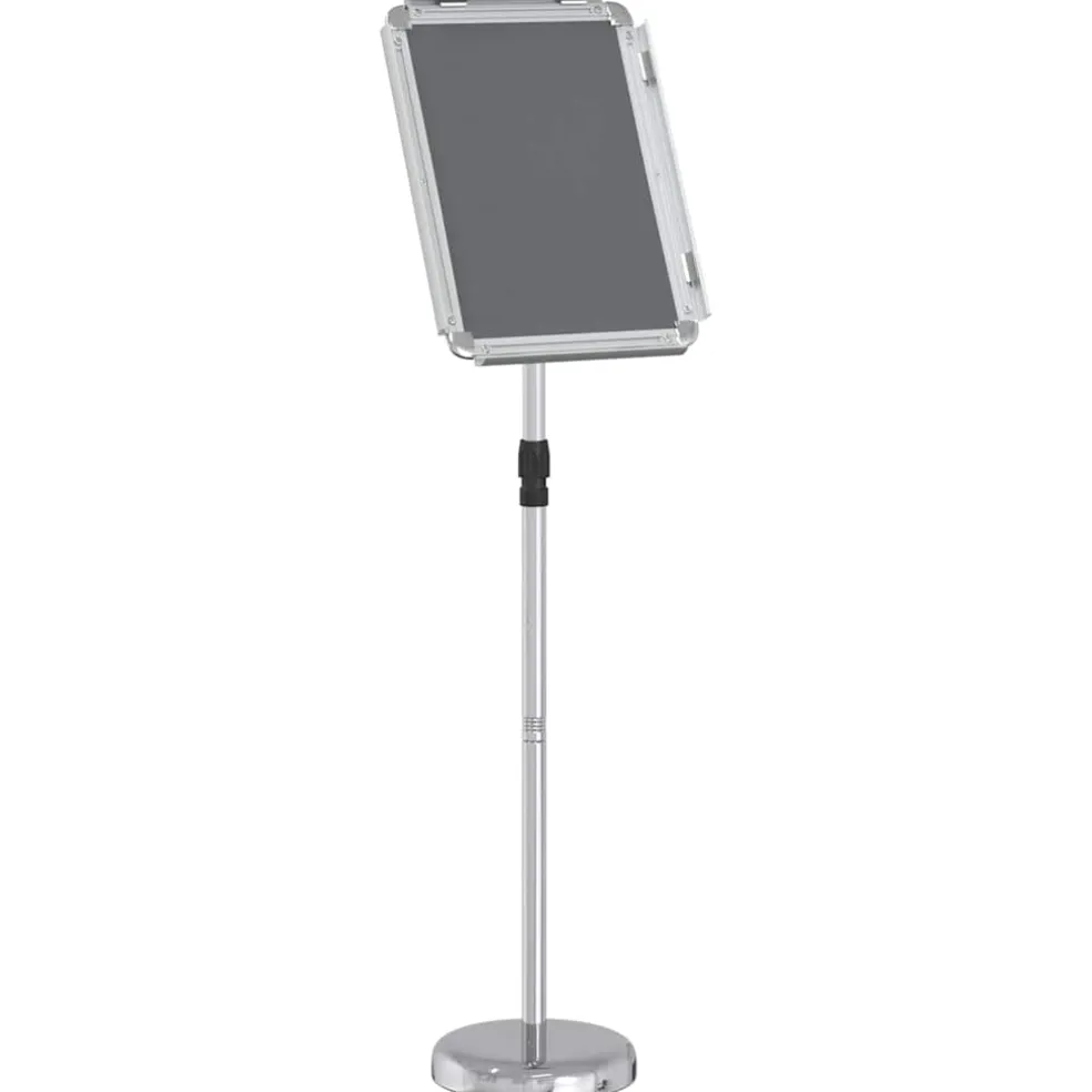vidaXL Beurs Displays Zilver 30 x 25 x 128 cm Aluminium