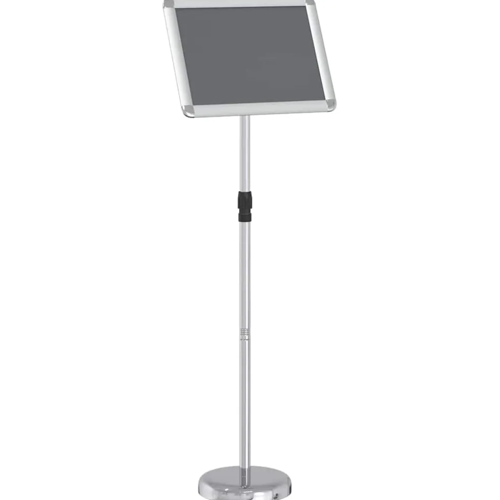 vidaXL Beurs Displays Zilver 30 x 25 x 128 cm Aluminium