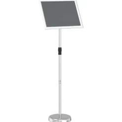 vidaXL Beurs Displays Zilver 30 x 25 x 128 cm Aluminium