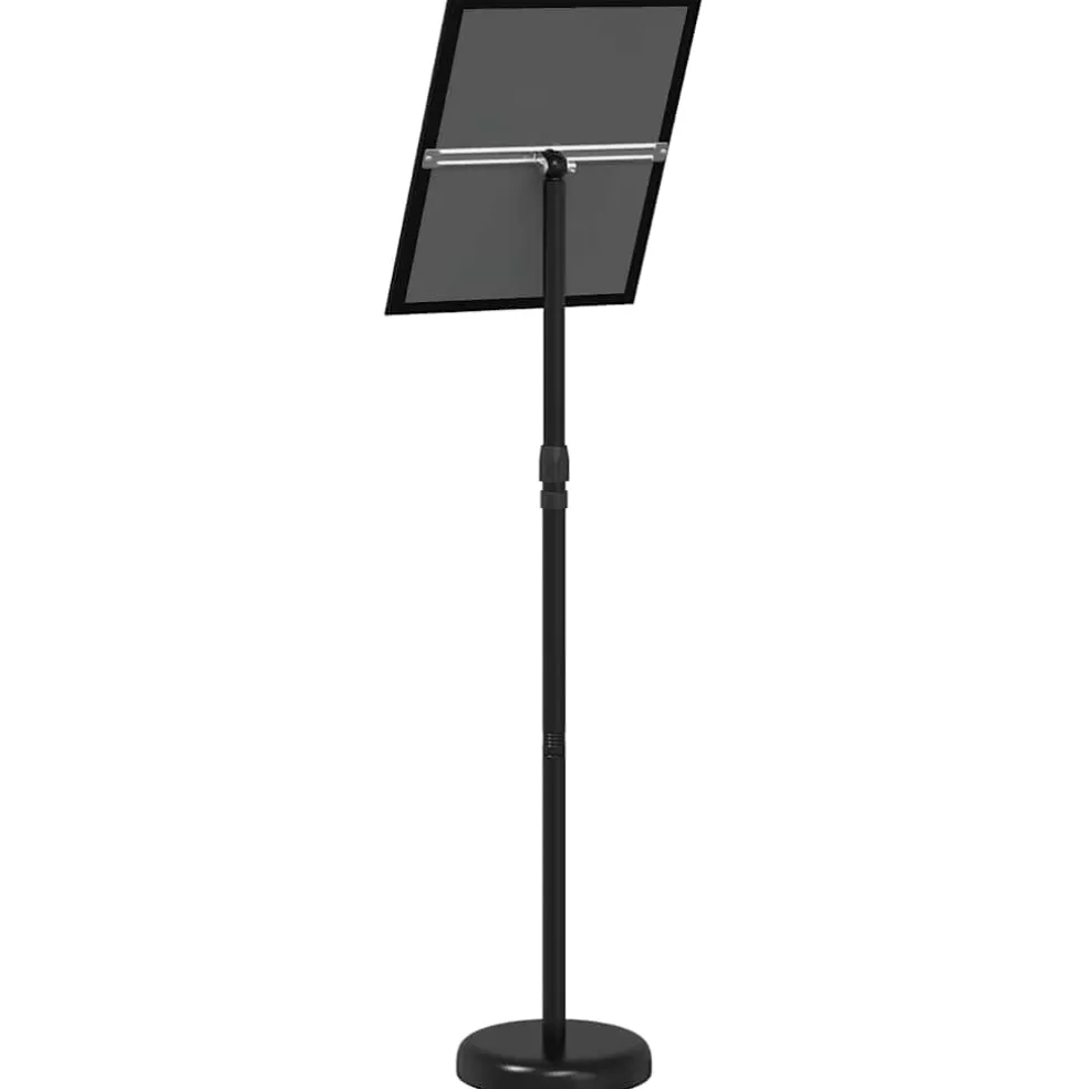 vidaXL Beurs Displays Zwart 25 x 25 x 125 cm Aluminium