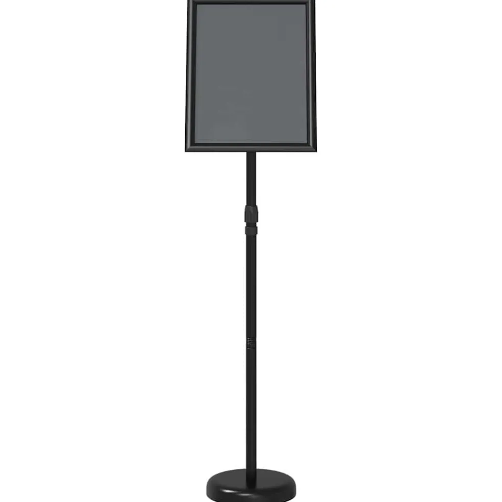 vidaXL Beurs Displays Zwart 25 x 25 x 125 cm Aluminium