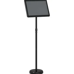 vidaXL Beurs Displays Zwart 30 x 25 x 128 cm Aluminium