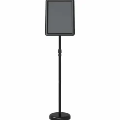 vidaXL Beurs Displays Zwart 30 x 25 x 128 cm Aluminium