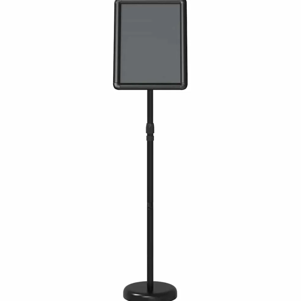 vidaXL Beurs Displays Zwart 30 x 25 x 128 cm Aluminium