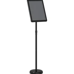vidaXL Beurs Displays Zwart 30 x 25 x 128 cm Aluminium