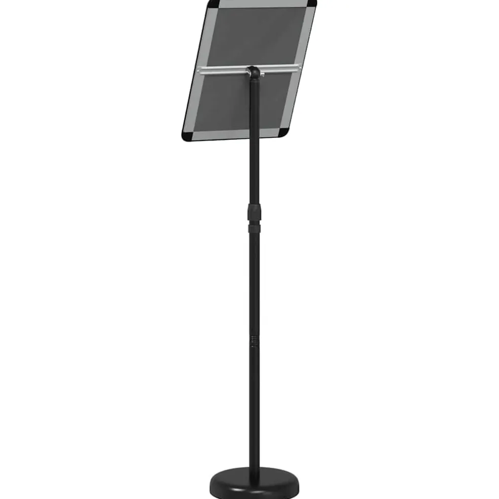 vidaXL Beurs Displays Zwart 30 x 25 x 128 cm Aluminium