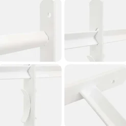vidaXL Beveiligingsrooster voor ramen met 4 kruisbalken 63-114 cm