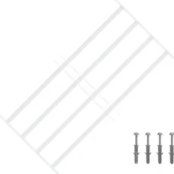 vidaXL Beveiligingsrooster voor ramen met 4 kruisbalken 63-114 cm