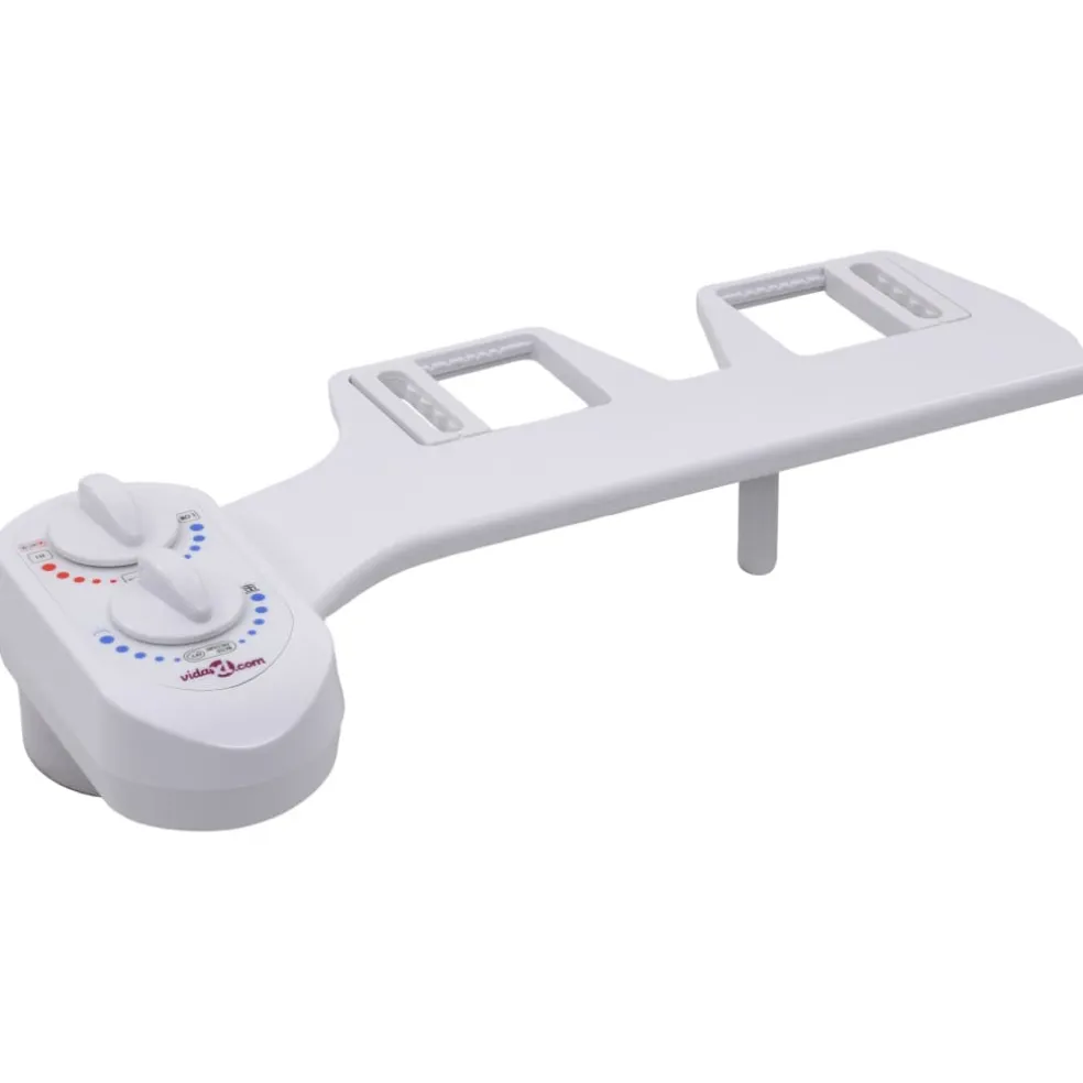 vidaXL Bidetaansluiting voor toiletbril warm/koud water enkel mondstuk