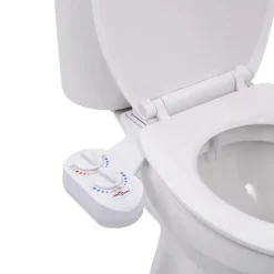 vidaXL Bidetaansluiting voor toiletbril warm/koud water enkel mondstuk