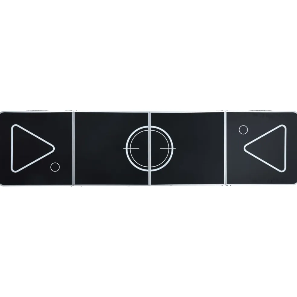 vidaXL Bierpongtafel inklapbaar 240 cm zwart