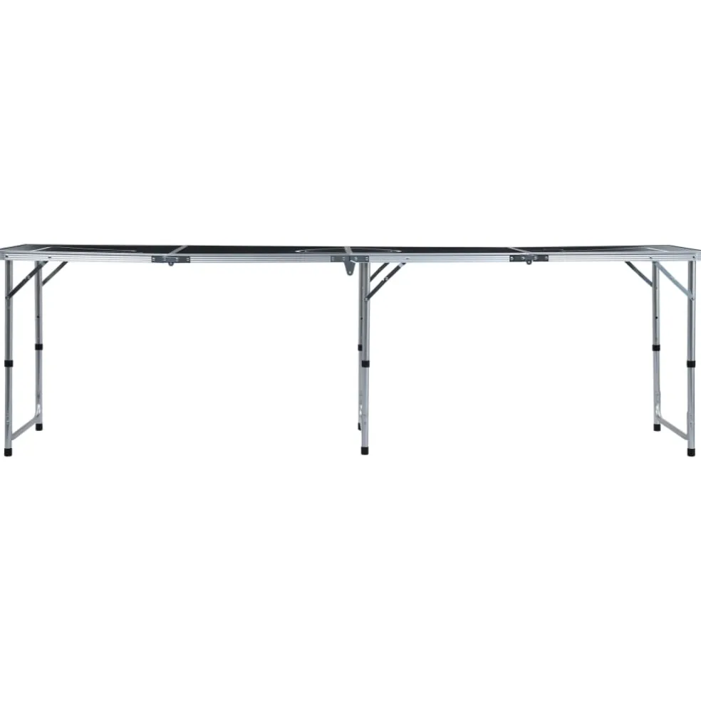 vidaXL Bierpongtafel inklapbaar 240 cm zwart